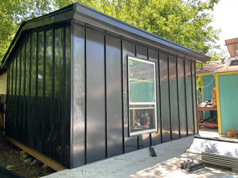 Black standing seam metal wall panels for Metal Roof Installation in Loma Linda